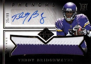 Teddy Bridgewater Autographed Card 