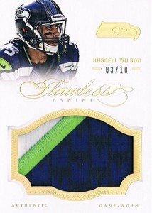 2015 Panini Clear Vision Russell Wilson Game Used Jersey Card #41