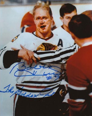 Framed Chicago Blackhawks Clark Griswold Autographed Signed Jersey