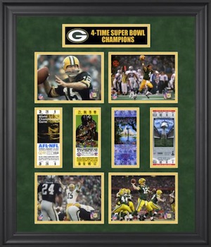 Aaron Rodgers Green Bay Packers 12'' x 15'' Super Bowl XLV Plaque with  Replica Ticket