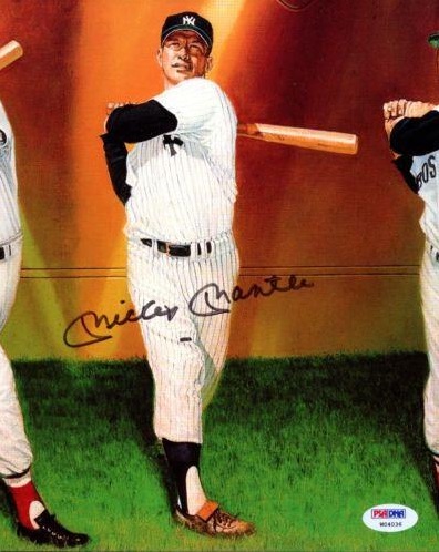 Beautiful Mickey Mantle Signed NY Yankees 1951 NO. 6 Rookie Jersey Beckett  COA