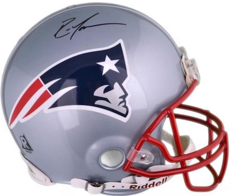 Vince Wilfork New England Patriots Signed Throwback Mini Helmet