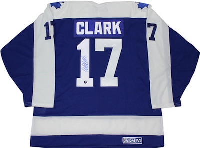 Wendel Clark Autographed Toronto Maple Leafs Replica Jersey