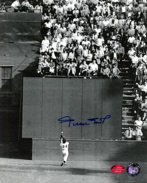 San Francisco Giants Willie Mays Autographed Framed White Rawlings