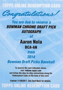 2014 Bowman Chrome Draft Prospect Autographs Guide