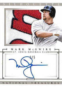 2014 National Treasures Mark McGwire Silhouette