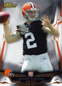 Johnny Manziel 2014 Topps Chrome Atomic Refractor Die Cut Rc