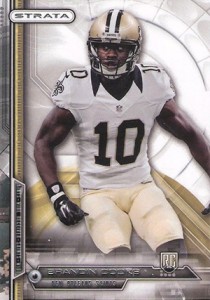 2014 Topps Strata Jerseys Bronze #SRBC Brandin Cooks Jersey 126/150 - NM-MT