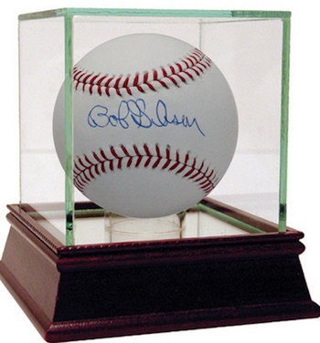 St. Louis Cardinals Bob Gibson Autographed White Rawlings Diamond