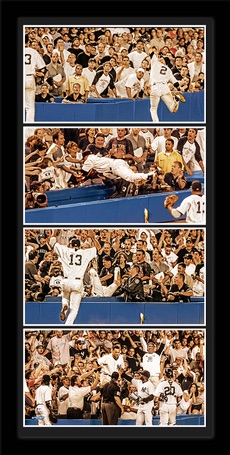 Derek Jeter New York Yankees Framed 15 x 17 Old Yankee Stadium Collage with A Capsule of Game-Used Dirt - Limited Edition 2021