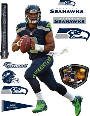 Seattle Seahawks Russell Wilson Fathead Mini Stand Out