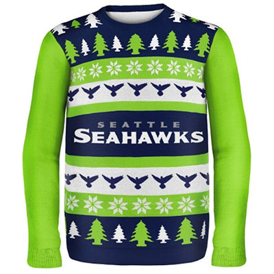 Philadelphia Eagles FOCO Light-Up Ugly Sweater - Midnight Green