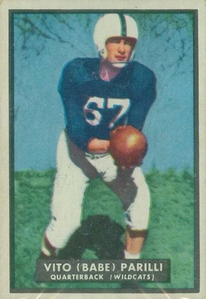 1951 Topps Magic football card #14 Lou D'Achille Indiana Fightin' Hoosiers  EXMT