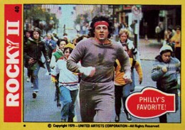 SYLVESTER STALLONE ROOKIE ROCKY #1 STICKER 1978 TOPPS TRADING CARD