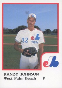 Randy Johnson Montreal Expos 1989 Topps # 647 Rookie Card