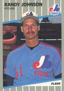 Randy Johnson - 1989 Upper Deck #25 - Lot of (5) ROOKIE cards (Expos)