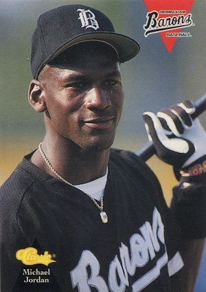 Michael Jordan baseball card (Birmingham Barons - Chicago White Sox) 1994  Classic #1