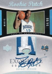 2004-05 Exquisite Collection Dwight Howard RC Autographed Jersey