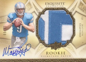 2009 Exquisite Collection Matthew Stafford RC #183