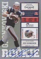 2010 Upper Deck SPX Rob Gronkowski Arizona Game Used Jersey and Autographed  Rookie Card #121, #6 of 10 for sale at auction from 7th December to 15th  December