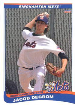 Jacob deGrom Rookie Cards Checklist, Top Prospects, RC Guide, Gallery