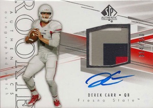 Autograph Football > Derek Carr #4  Raffle Ticket $5.00 - Overflow Sports  Academy