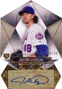 Jacob DeGrom Rookie 2014 Donruss The Rookies #74, ROY Cy Young Mets