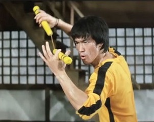 bruce lee black and yellow suit