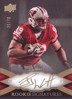 National Treasures Autograph Rookie Auto Texans J.J. Watt 13/99 2011