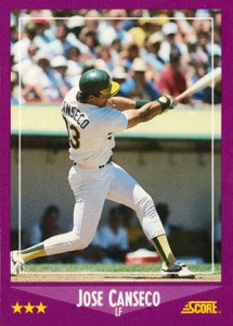 Jose Canseco Pete Incaviglia 625 Fleer Baseball Card Youthful Power 1987  MLB Vintage 1980s Sports Trading Card Memorabilia PanchosPorch