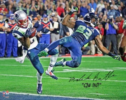 Malcolm Butler Super Bowl Game-Winning Interception New England Patriots  8x10 Framed Football Photo