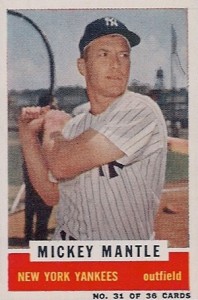 1962.Jello # 5 MICKEY MANTLE (Yankees)