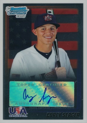 Corey Seager PSA DNA Signed 2010 Bowman Rookie Autograph