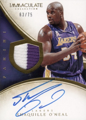 Shaquille O'Neal Signed Los Angeles Lakers 35x43 Framed Jersey