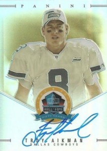 2013 Panini Spectra 50th Anniversary HOF Signatures Troy Aikman #142