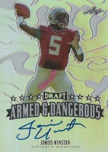 2015 Leaf Metal Draft Football Armed Dangerous Autograph Jameis Winston