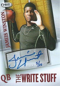 2015 Sage Hit Low Football Write Stuff Autograph Jameis Winston