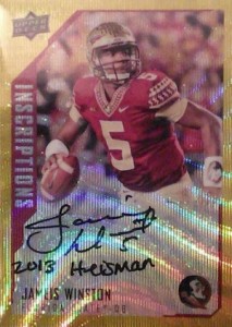 2015 Upper Deck Inscriptions Gold Autograph Jameis Winston