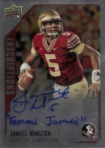 2015 Upper Deck Inscriptions Silve Base Autograph Jameis Winston