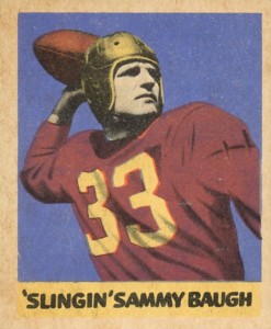 1948 Leaf Sammy Baugh Red Jersey