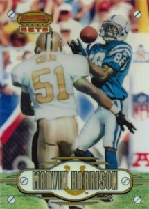 1996 Bowman's Best Football Bets Refractor Marvin Harrison