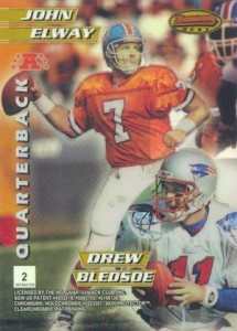 1996 Bowman's Best Football Mirror Images Refractor Back