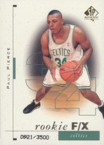 1998-99 SP Authentic Basketball Paul Pierce RC