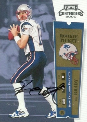 TOM BRADY 2000 Fleer Autographics Rookie RC Auto Facsimile