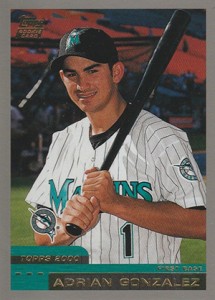 Adrian Gonzalez Bat Card 2001 Topps Fusion Feature #F9