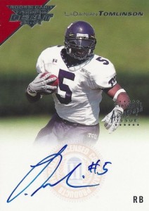 2001 UD Graded Making the Grade Rookie Signature LaDainian Tomlinson