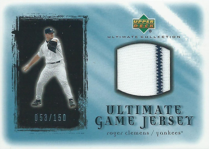 ICHIRO 2001 UPPER DECK ULTIMATE COLLECTION ROOKIE GAME USED JERSEY (AWAY)