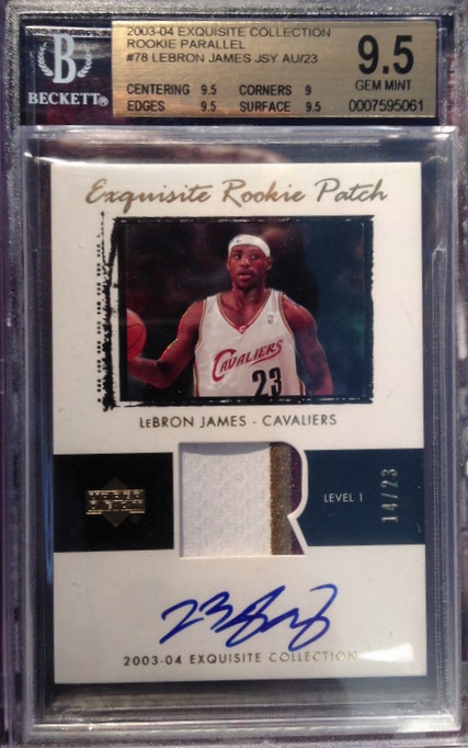 2003-04 Exquisite LeBron James Rookie Card Sale, Inside Details, History