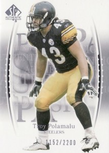 Troy Polamalu Signed LE Career Highlight Stat Jersey (Beckett COA