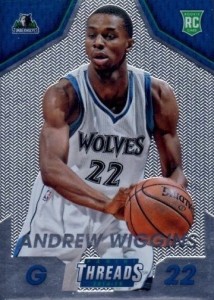2014-15 Panini Threads Andrew Wiggins RC Micro-Etched